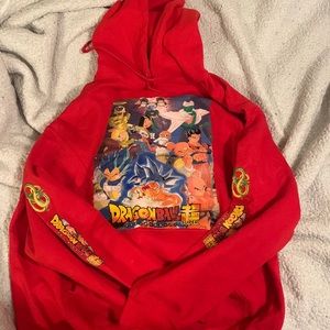 Red customizable Dragon Ball z sweater